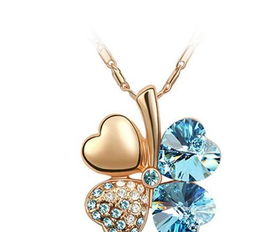 2011熱銷款XL 001水晶韓版幸福四葉草項鏈 價格、廠家與圖片全解析